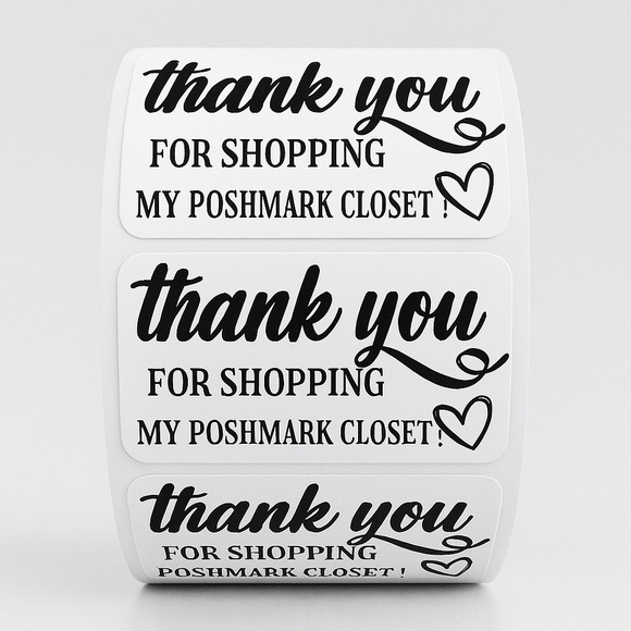 STICKERAFT Other - Thank You love notes are greatly appreciated thank you stickers (100 pack)​